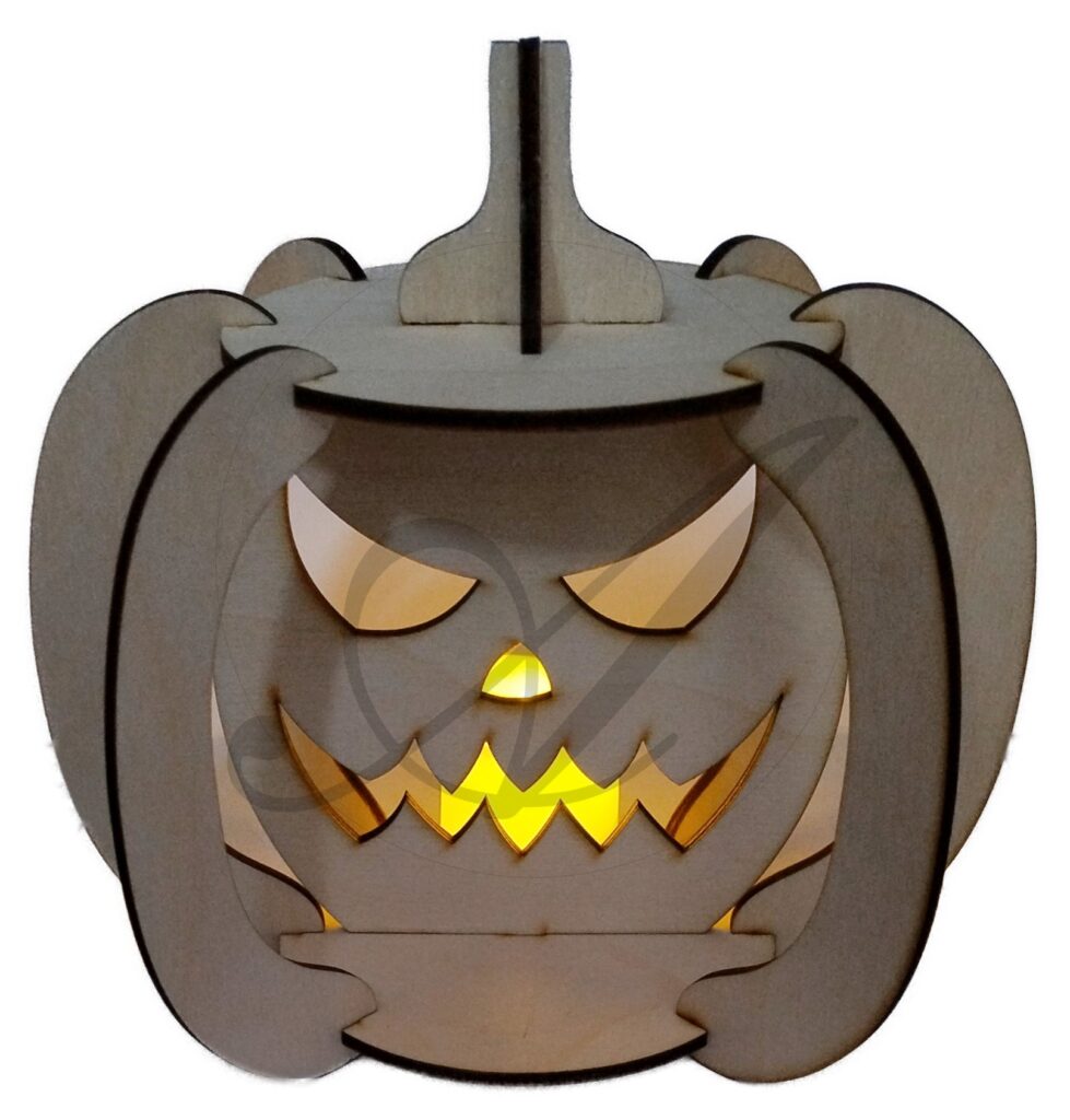 Lampa na postavení ve tvaru dýně